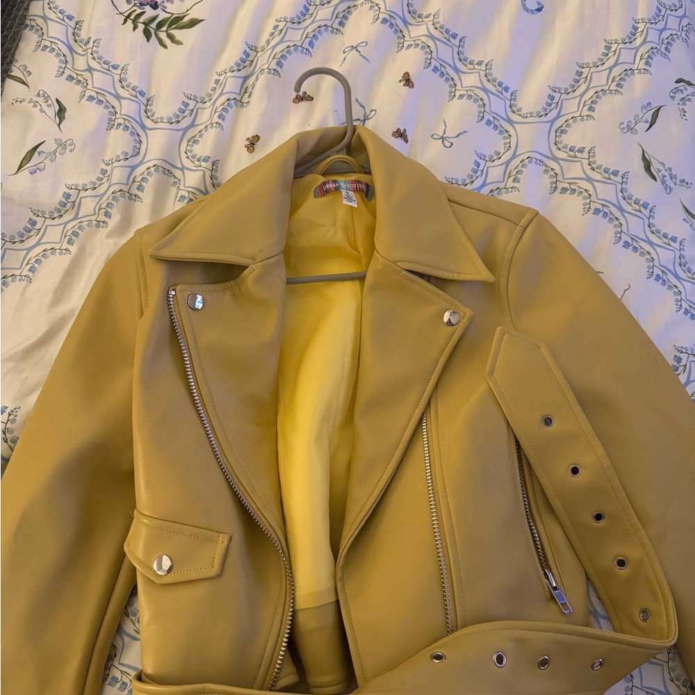 Yellow Leather Jacket